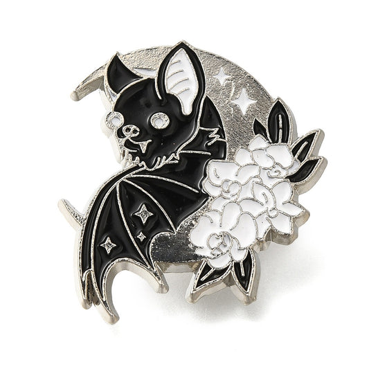 Pin Fledermaus & Mond