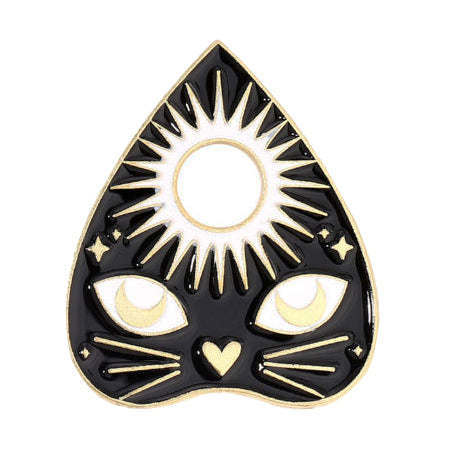 Pin Ouija Katze & Sonne