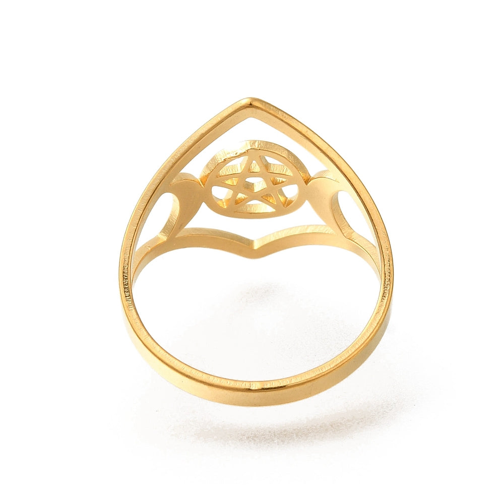 Ring | Edelstahl Triple Moon