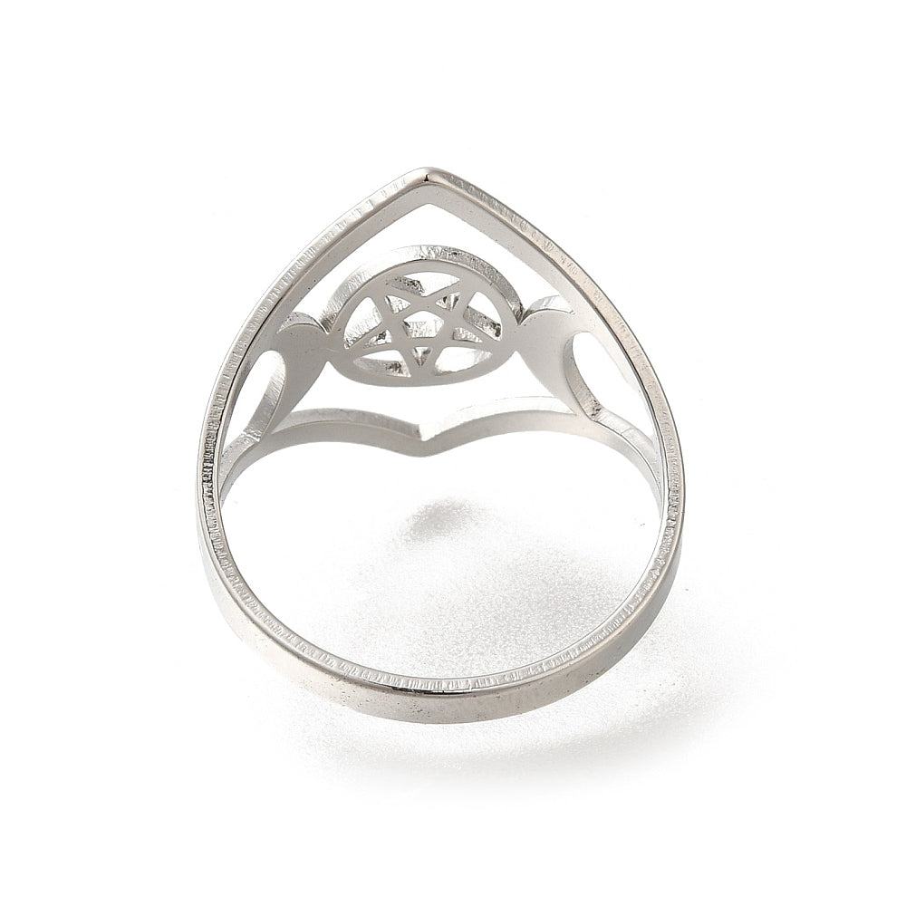 Ring | Edelstahl Triple Moon